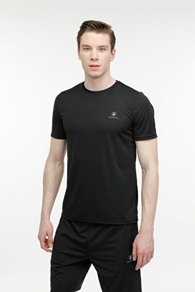 lumberjack M-CT100 BSC PS C T-SH 4FX BLACK Tricou cu mânecă scurtă pentru băr...