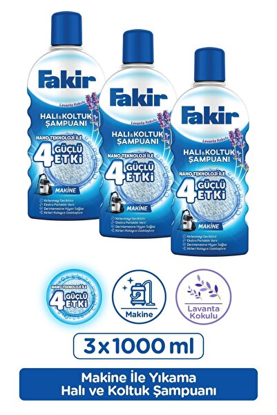 Fakir Halı Ve Koltuk Şampuanı Lavanta Kokulu Makine X 3