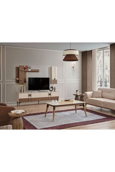 BuğdaycıGrup Viva 204 Tv Duvar Ünitesi Premium Tasarım Televizyon Ünitesi 200 cm 4 Kapaklı