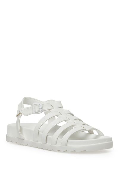 Nine West LUCLA 3FX Weiße Damen-Sandalen mit dicker Sohle