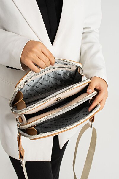 Just Polo Large Size Women's 5 Compartments Two Straps Bag (THICK STRAPS) 4005