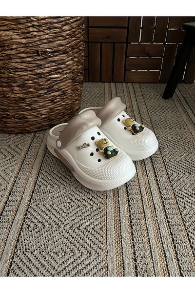 Behtah Kundura Παντόφλες με κλειστή μπροστινή ψηλή σόλα Garden Doctor Nurse Casual Slippers (Επιλέξτε ένα νούμερο μεγαλύτερο!)