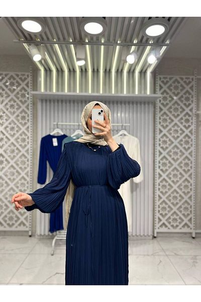 comstar Rochie din șifon cu mâneci cu balon pentru femei