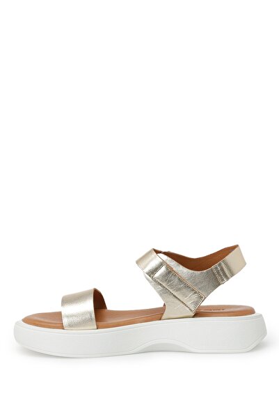 Nine West Tesra 3fx Gold Women's Thick Sole Sandals