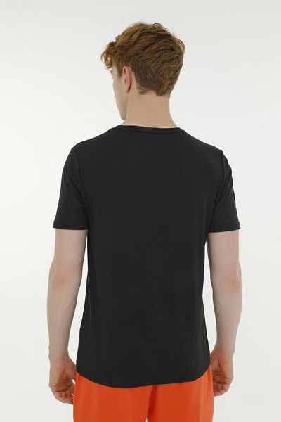 lumberjack M-ct110 Bsc C Nk T-sh 4fx Μαύρο ανδρικό κοντομάνικο μπλουζάκι
