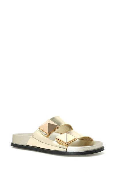 Nine West Flache Damen-Hausschuhe von Mistr 4fx Gold