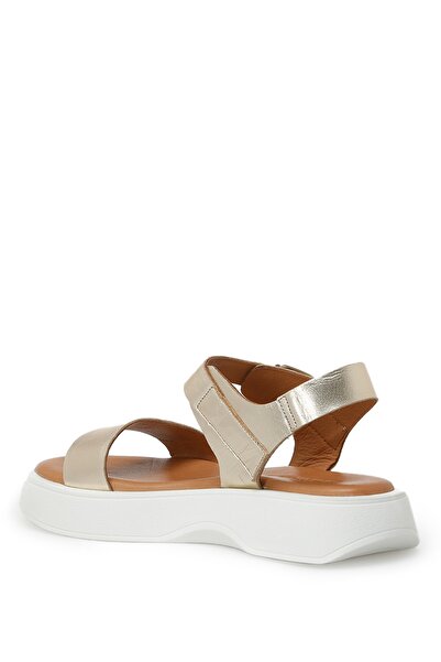 Nine West Tesra 3fx Gold Women's Thick Sole Sandals