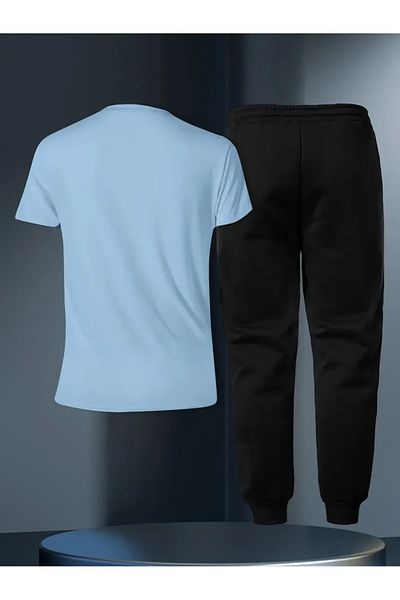 MEİLİFENG Férfi fekete Milano nyomott oversize tréningruha