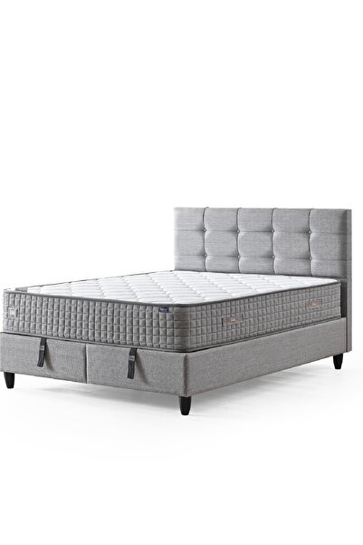 CENNET YATAK Mimoza Modeli Çift Kişilik Paket Yaylı Yatak Full Ortopedik ve A...
