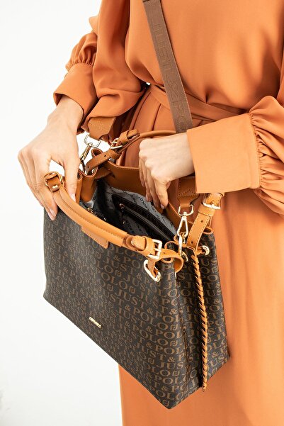 Just Polo Large Size Knitted Embroidered Handmade Casual Women's Shoulder Bag