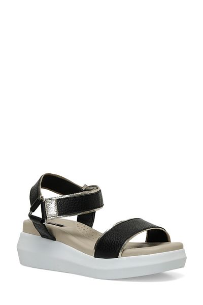 Nine West MECAR2 4FX - Black Women's Comfort Sandals