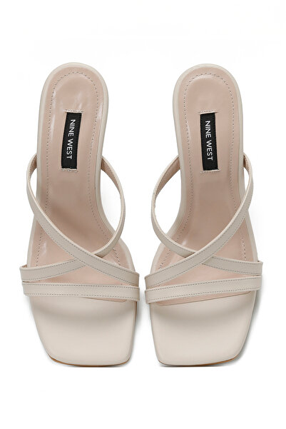 Nine West Kalley 3fx Krem Kadın Topuklu Terlik