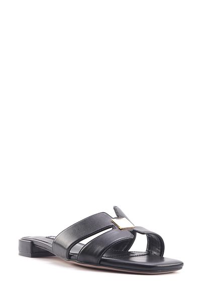 Nine West Γυναικείες flat παντόφλες Iwan 4fx Μαύρες