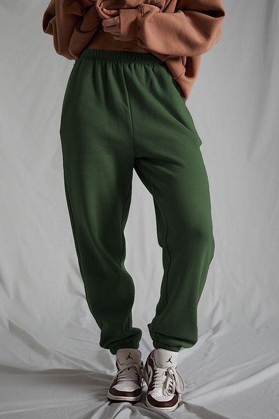 Madmext Khakifarbene Oversize-Jogginghose für Damen mit elastischem Bund Mg1235