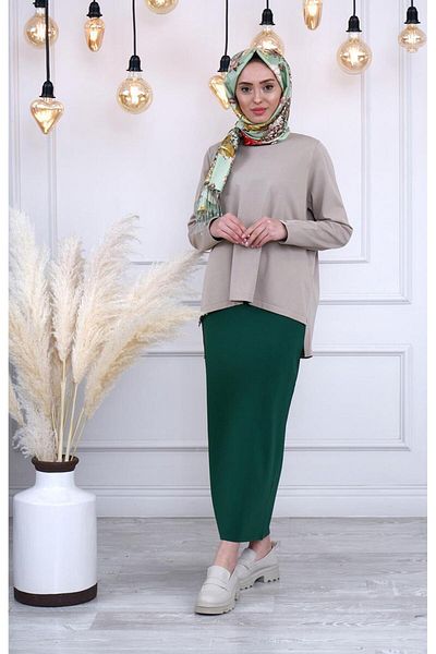 Invee İNVEE Knitwear Blouse 6902 Beige