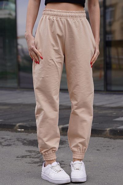 Madmext Beige Comfort Fit Basic-Jogginghose Mg1635