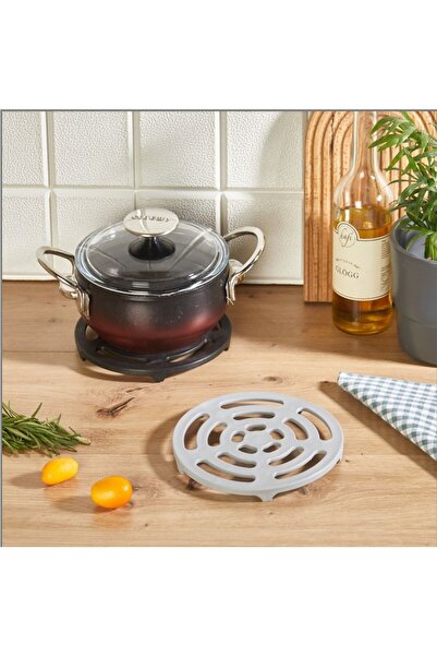 ForWhat Oală ovală din plastic ignifugă, tigaie, suport pentru ceainic, supor...