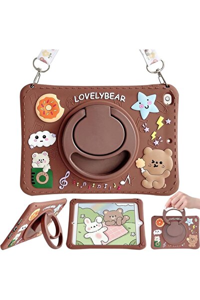 UnDePlus Galaxy Tab S10 Lite FE/S10/S9 FE/S9 Uyumlu Kılıf Cute Dolls Çocuk Ka...