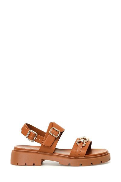 Nine West Moniw 4Fx Tan Women's Flat Sandals