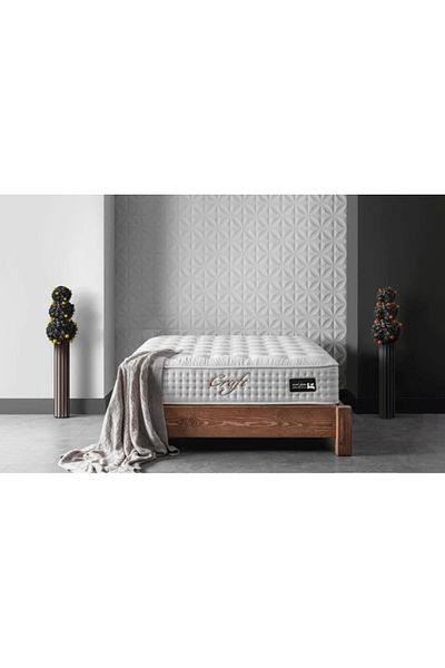 AMSA Kraft Pocket Insulated Mattress, 31 cm Height, 2/5 Softness, 7 Zone Insulated Pocket Springs, Classic Design.