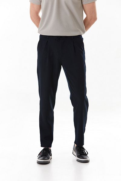 Fulla Moda Pantaloni cu talie elastică și cravată