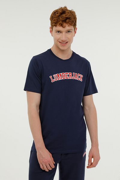 lumberjack ml Weneg-b 11ıd53 4fx Navy Blue ανδρικό κοντομάνικο μπλουζάκι