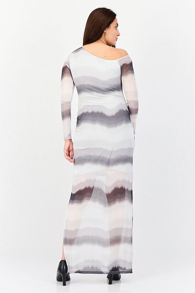 No Comment Women Mesh Maxi Dress, Multicolor