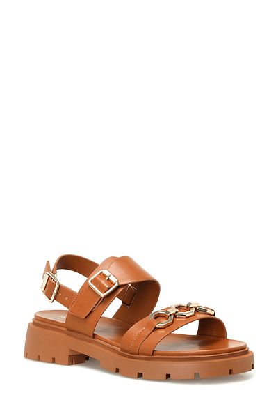 Nine West Moniw 4Fx Tan Women's Flat Sandals