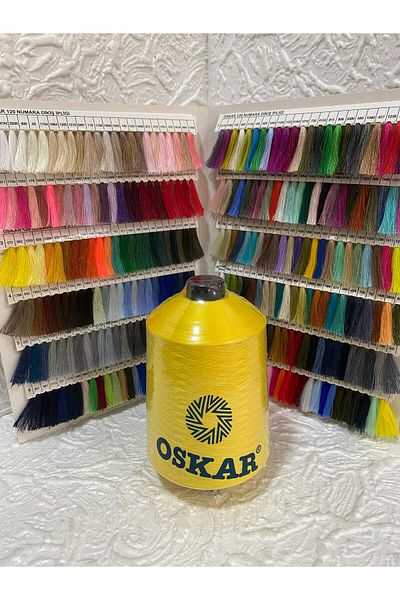 Oskar Overlock Thread (Muz Ip) 500Gr (Yellow)