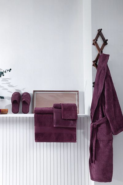 Yataş Essentials 3-Piece Bathroom Set | Slippers (36-38) - Fuchsia
