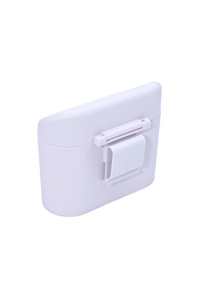 Mega Oto Market غطاء سلة المهملات للسيارة، منظم مزبلة باللون الأبيض