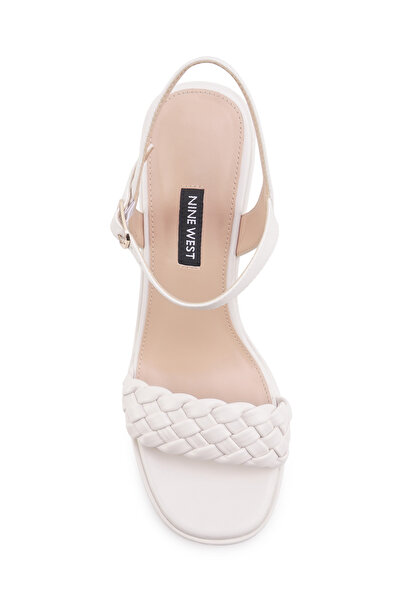 Nine West Corla 4Fx Off White Women's Wedge Heel Sandals