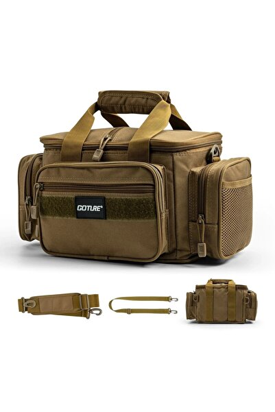 Choice حقيبة أدوات صيد من Goture باللون الكاكي مقاس 38*23*19 سم، حقيبة كتف عا...