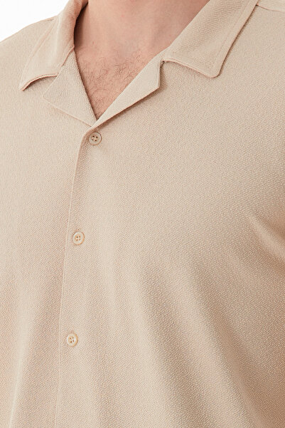 Fulla Moda Basic Krep Kumaş Düğmeli Gömlek
