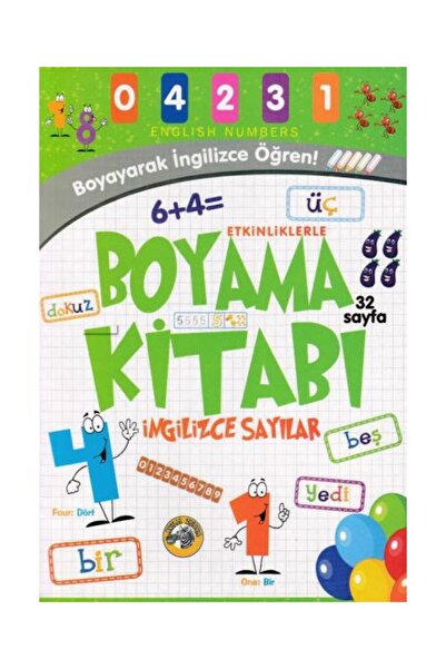 Akıllı Zebra كتاب تلوين الأرقام الإنجليزية مع الأنشطة / / إيمريكان زينجين