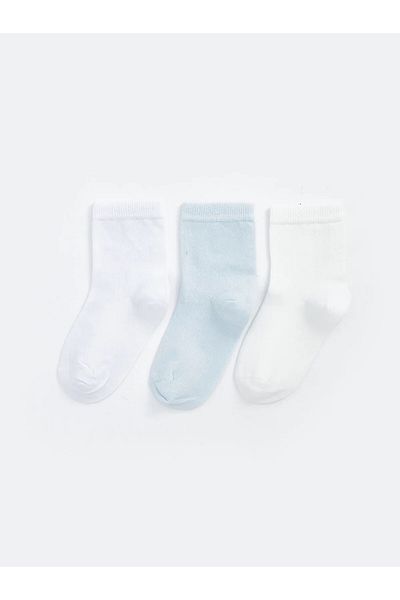 Aziz Bebe Baby Girl Basic Seamless 3-Piece Sock Socks 0 Months - 36 Months