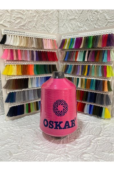 Oskar Overlock Thread (Muz Ip) 500Gr (Fuchia Pink)