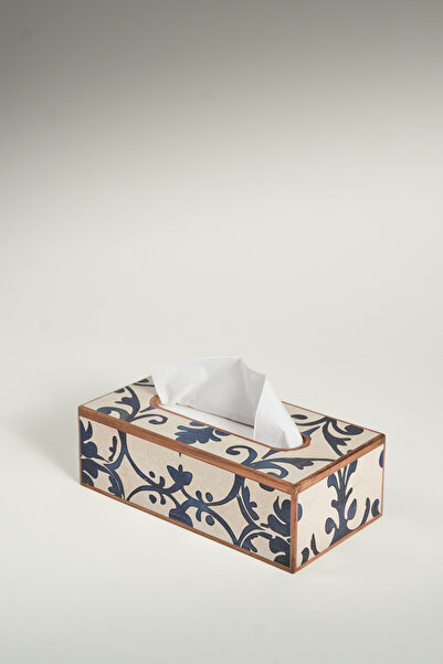 Good Wood Mood Masif ahşap, desenli çekme mendil kutusu