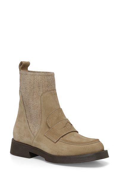Nine West Ferron 4Pr Beige Women's Flat Boots