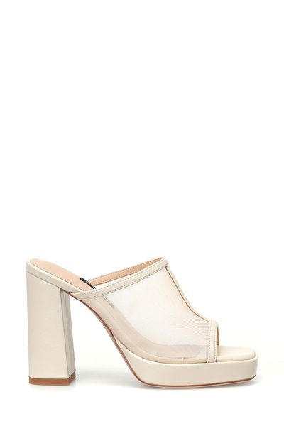 Nine West Belrose 4fx Nude damskie pantofle na wysokim obcasie