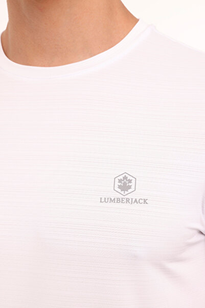 lumberjack Ανδρικό κοντομάνικο μπλουζάκι ML TIM 11ELG1010 4FX Λευκό