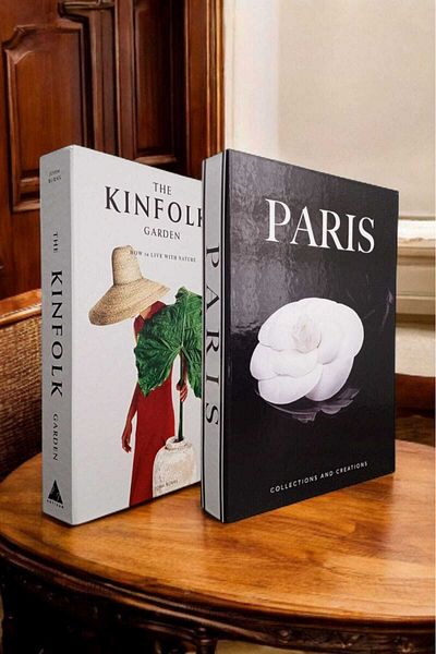 BayCazip Decorative Book Look Box Set of 2 Decorative Book Looking Box