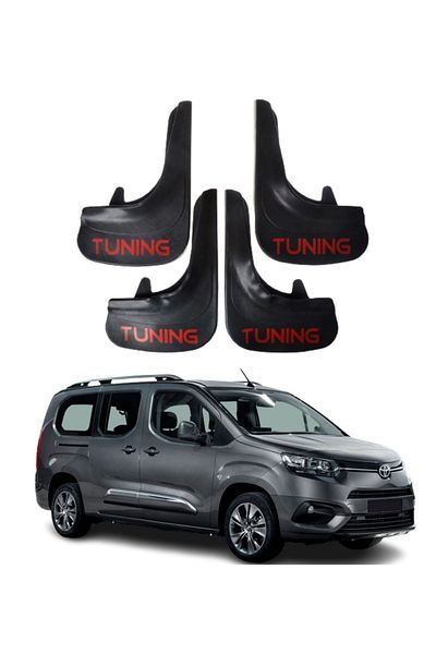 SONİKON LİNE Toyota Proace City Compatible Tuning Written 4-Piece Dust Cover Mudguard Mudguard Modified