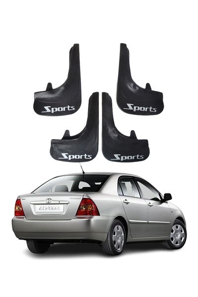 SONİKON LİNE Compatible with Toyota Corolla All Cases Sports Written 4-Piece Dust Cover Mudguard Mudguard Modified