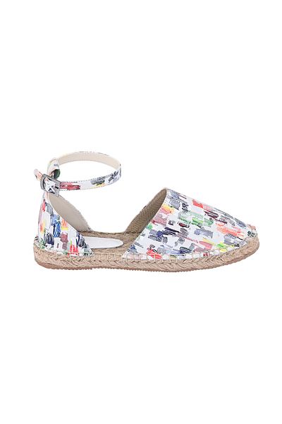 Moosefield Genuine Leather Women's Ankle Strap Colorful Espadrille