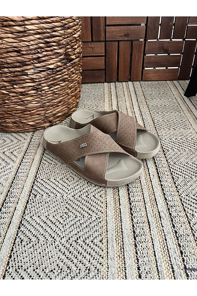 Behtah Kundura Μεγάλου μεγέθους Battal Comfort Καθημερινές Ανατομικές Σολές Μητέρες και Παντόφλες Εξωτερικού χώρου