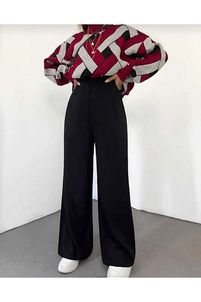 K-ODEA BUTİK Women's Bol Leg Knitwear Pants