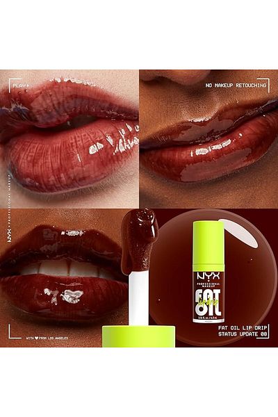 NYX Professional Makeup NYX Professional Makeup Fat Oil Moisturizing & Shiny Lip Gloss - 08 Status Update