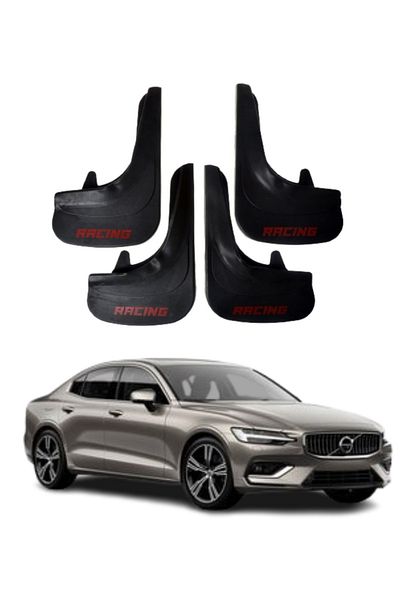 SONİKON LİNE Volvo S 60 Compatible Racing Written 4-Piece Dust Cover Mudguard Mudguard Modified