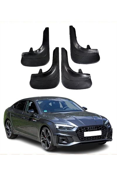 SONİKON LİNE Audi A4 Compatible 4-Piece Dust Cover Mudguard Mudflap Modified